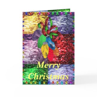 Bouquet of Lights in Stained Glass card
