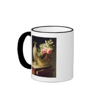 Bouquet of Lilies and Roses in a Basket, 1814 Mugs