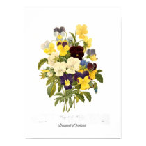 Bouquet of pansies posters
