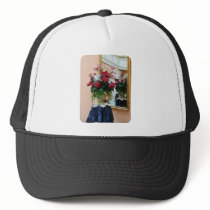 Bouquet of Peonies With Reflections Mesh Hat