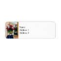 Bouquet of Peonies With Reflections label
