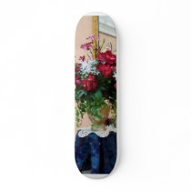Bouquet of Peonies With Reflections Custom Skateboard