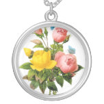 Bouquet of Pink and Yellow Roses Jewelry