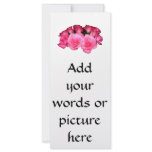 Bouquet of pink roses rack card