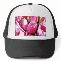 Bouquet Of Pink Tulips hats