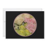 Bouquet of pink, yellow & peach roses personalized announcements
