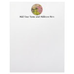 Bouquet of pink, yellow & peach roses custom letterhead