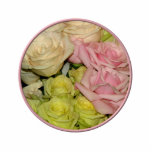 Bouquet of pink, yellow &amp; peach roses acrylic cut out