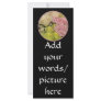 Bouquet of pink, yellow & peach roses custom rack cards