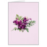 Bouquet of Purple Orchids With Ferns Cards