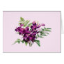 Bouquet of Purple Orchids With Ferns Greeting Cards