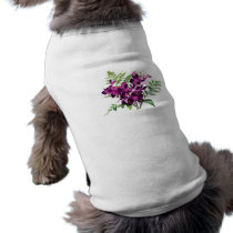 Bouquet of Purple Orchids With Ferns Dog Clothing