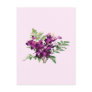 Bouquet of Purple Orchids With Ferns Post Cards