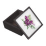 Bouquet of Purple Orchids With Ferns Premium Jewelry Box