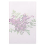Bouquet of Purple Orchids With Ferns Custom Stationery