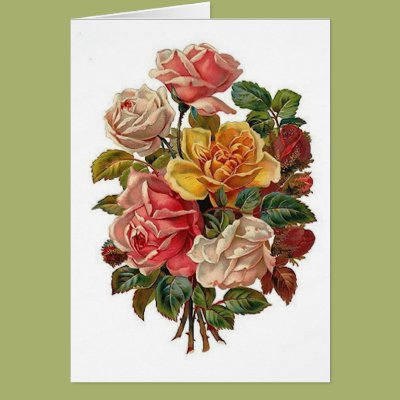 Bouquet of Roses Greeting Cards Zazzle_card Bouquet of Roses Greeting Cards Zazzle_card