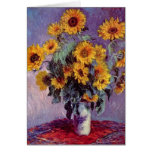 Bouquet of Sunflowers by Claude Monet Card