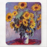 Bouquet of Sunflowers by Claude Monet Mousepad