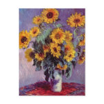 Bouquet of Sunflowers by Claude Monet Post Card