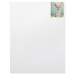 Bouquet of Sweet Peas in Antique Vase Personalized Letterhead