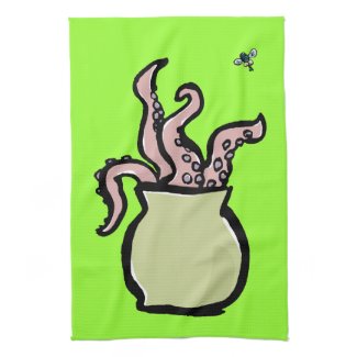 bouquet of tentacles hand towels