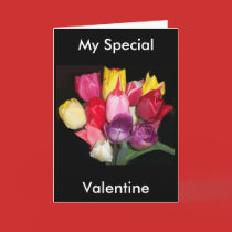Bouquet of Tulips Card card
