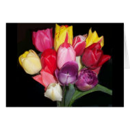 Bouquet of Tulips Card card