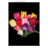 Bouquet of Tulips Card card
