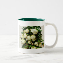 Bouquet of White Peony Buds Mug