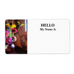 Bouquet With Black-Eyed Susans and Phlox Personalized Shipping Label