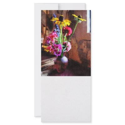 Bouquet With Black-Eyed Susans and Phlox Custom Rack Cards by SusanSavad