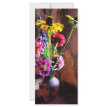 Bouquet With Black-Eyed Susans and Phlox Customized Rack Card