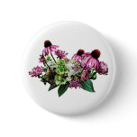 Bouquet with Coneflowers Pinback Button