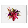 Bouquet With Stargazer Lilies Greeting Card