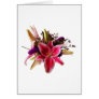 Bouquet With Stargazer Lilies Card