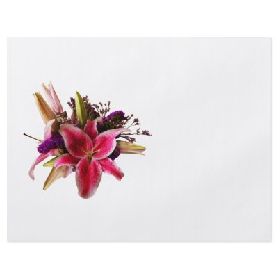 Bouquet With Stargazer Lilies Flyer by SusanSavad
