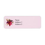Bouquet With Stargazer Lilies Custom Return Address Label