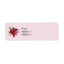 Bouquet With Stargazer Lilies Custom Return Address Label