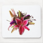 Bouquet With Stargazer Lilies Mousepads