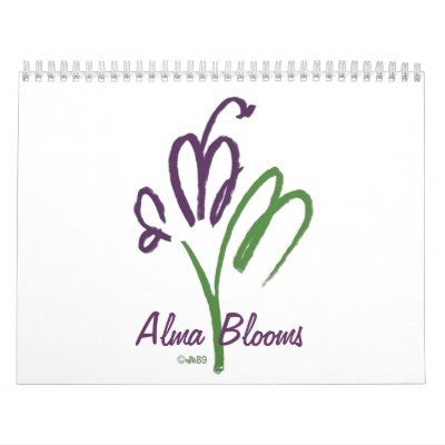 Bouquets 1 wall calendar by AlmaBloomsFlorist