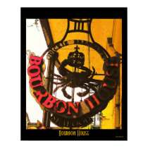 Bourbon House Seafood posters by chippyART Bourbon House Seafood posters