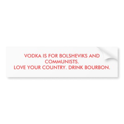 BOURBON LOVE BUMPER STICKER. by thevillaproject