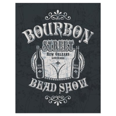 Bourbon St. Bead Show Flyer Design by kbilltv