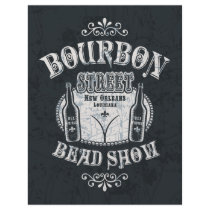 Bourbon St. Bead Show Flyer Design