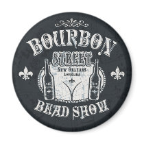 Bourbon St. Bead Show Fridge Magnet