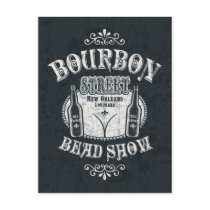 Bourbon St. Bead Show Post Card