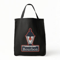 Bourbon St. Sign Canvas Bags