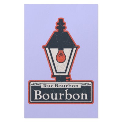 Bourbon St. Sign Customized Stationery by kbilltv