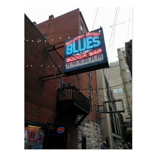 Bourbon Street Blues Boogie Bar Nashville TN Postcard Zazzle