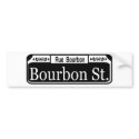 Bourbon Street Sign bumper stickers by figstreetstudio Bourbon Street Sign bumper stickers
